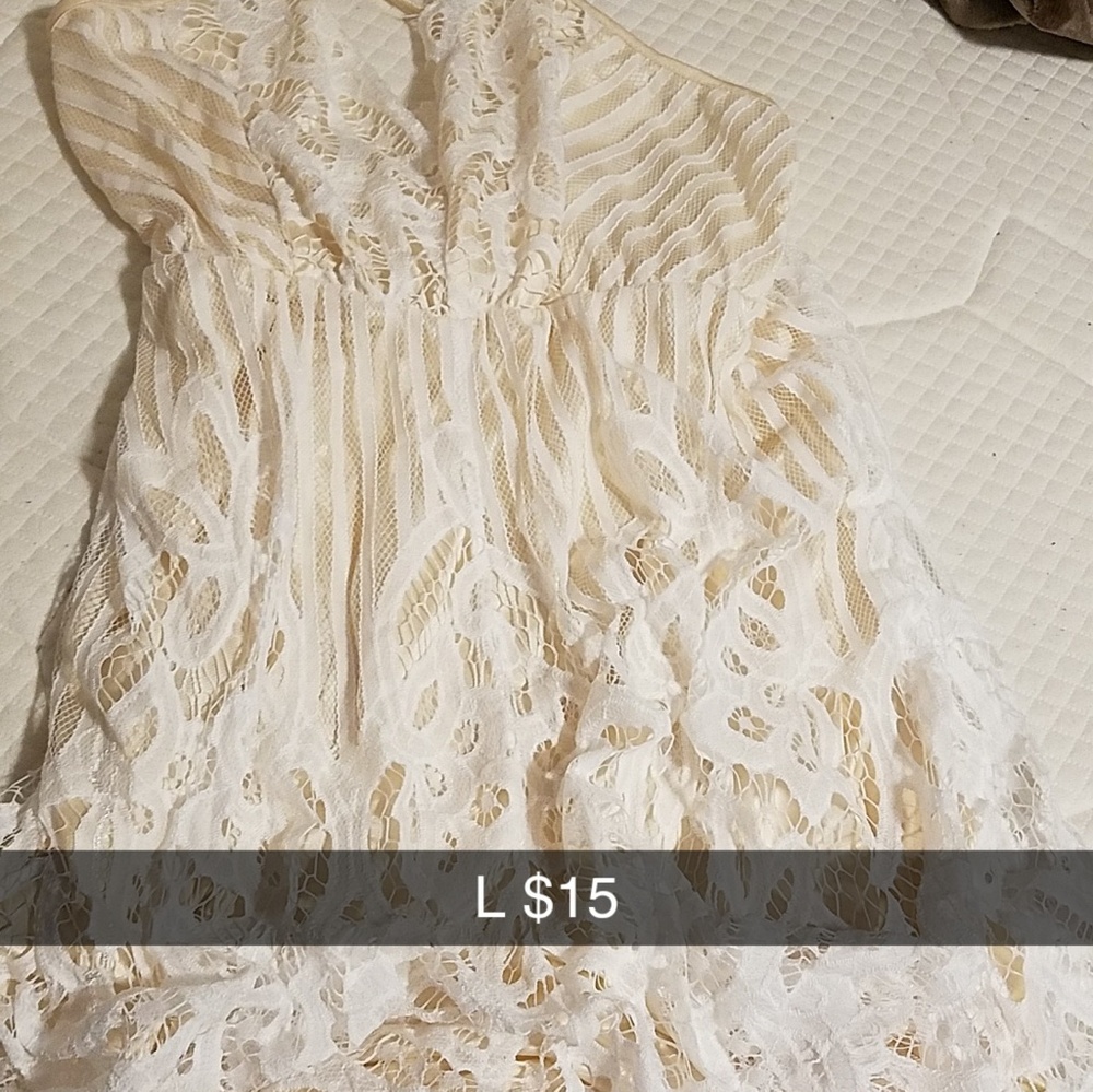 White lace romper